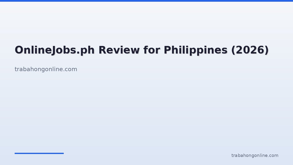 OnlineJobs.ph Review for Philippines (2026)